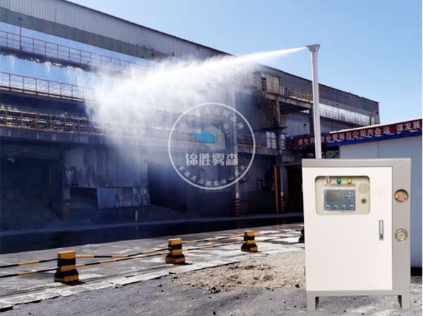 회전 안개 더미 먼지 억제 시스템