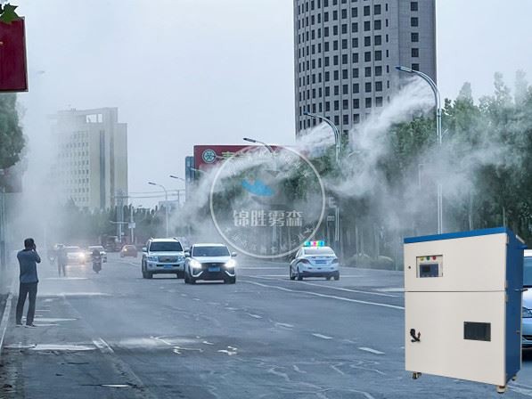 도로 먼지 제어 미스트 시스템