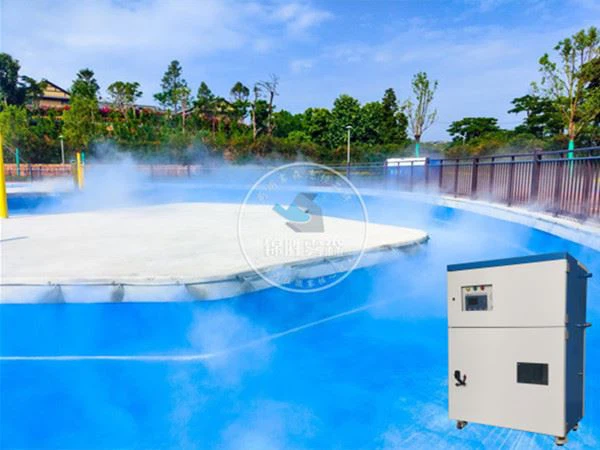 워터파크의 안개 냉각 시스템